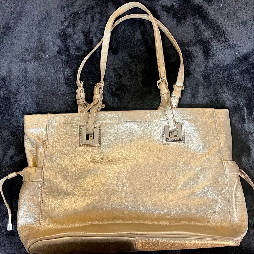 Calvin Klein Gold Tote Bag-